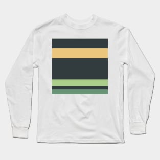 A world-class impression of Greyish, Onyx, Oxley, Laurel Green and Sand stripes. Long Sleeve T-Shirt